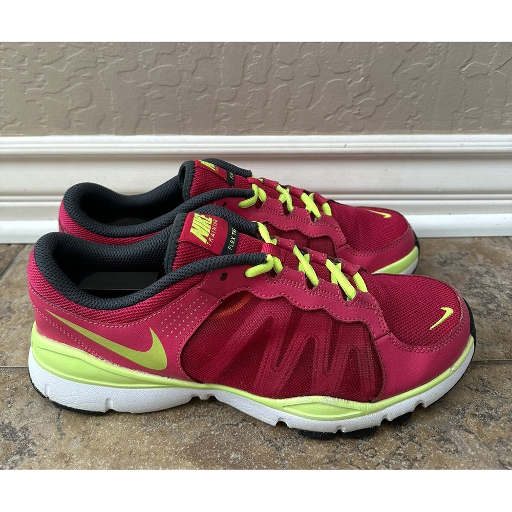 Nike Shoes Womens 9.5  Training Flex TR2 Running Sneakers 511332-632 Pink Mesh
